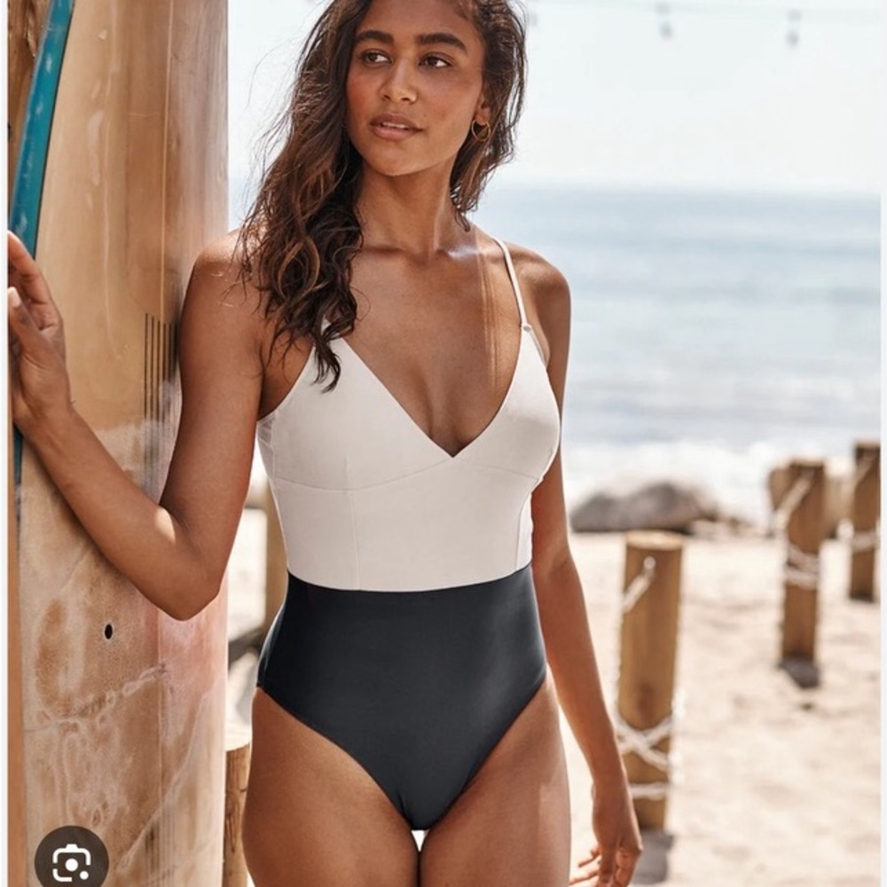 Summersalt Women's One Piece in White and Black